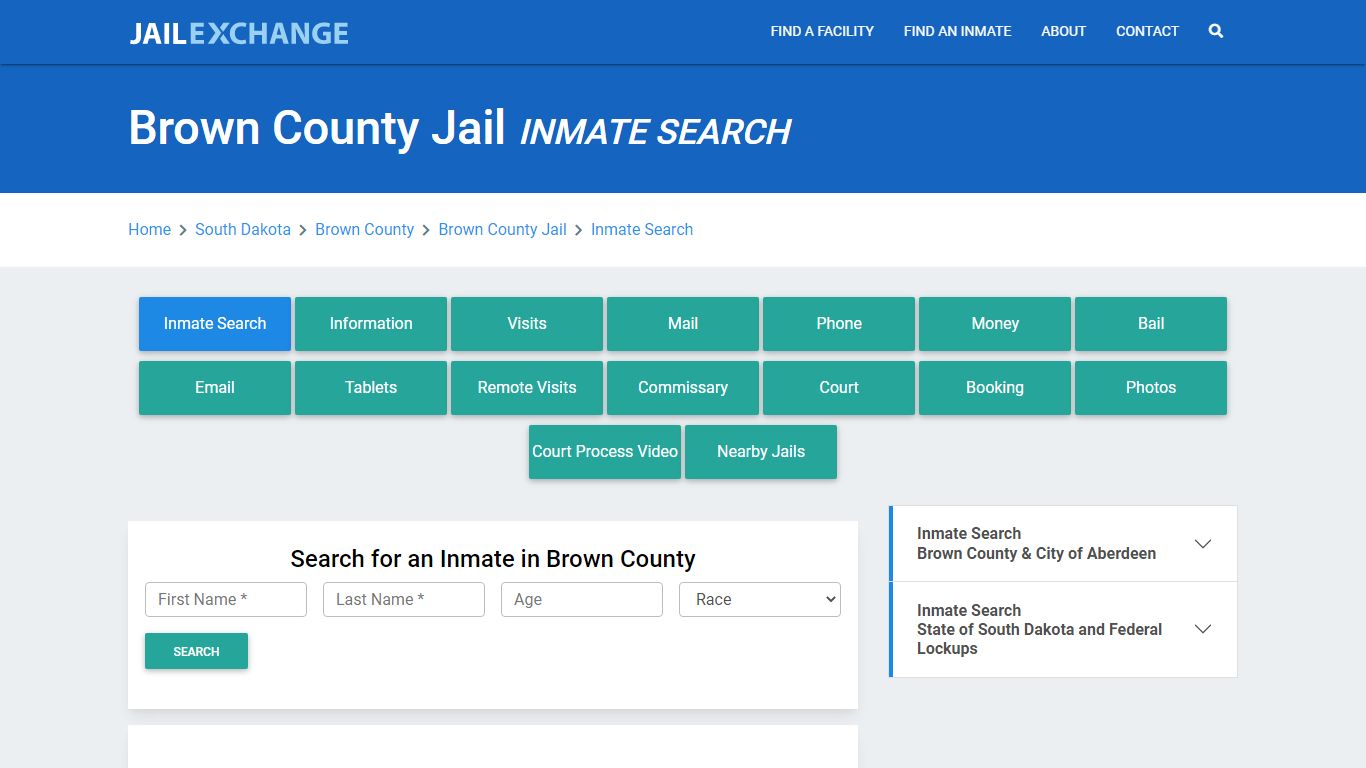 Brown County Jail, SD Inmate Search: Roster & Mugshots